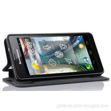Dust Proof Lenovo S890 Leather Cell Phone Case OEM With Lyc